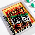 Set of screen printing tools, kit