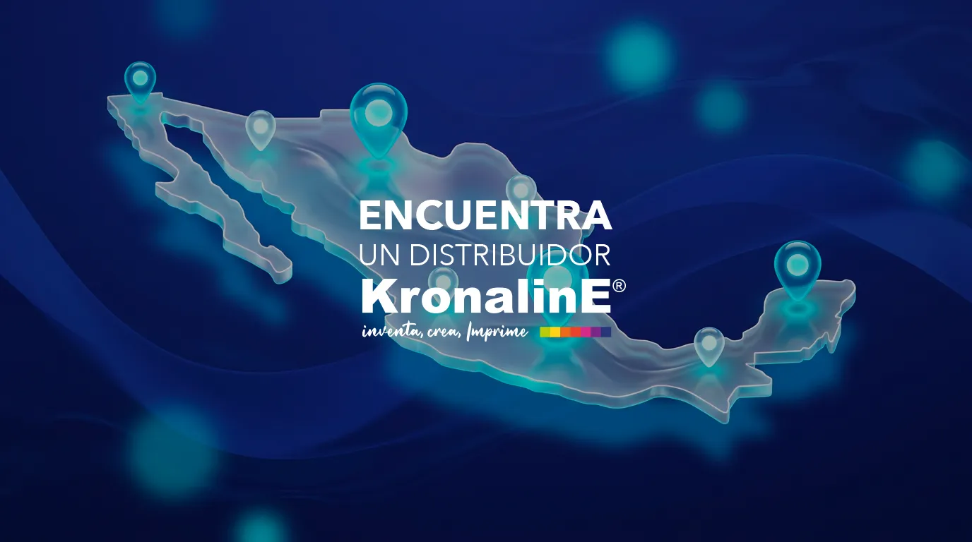 Encuentra un distribuidor Kronaline: mapa de México con pines de ubicación de los distribuidores de papeles y sustratos para impresión